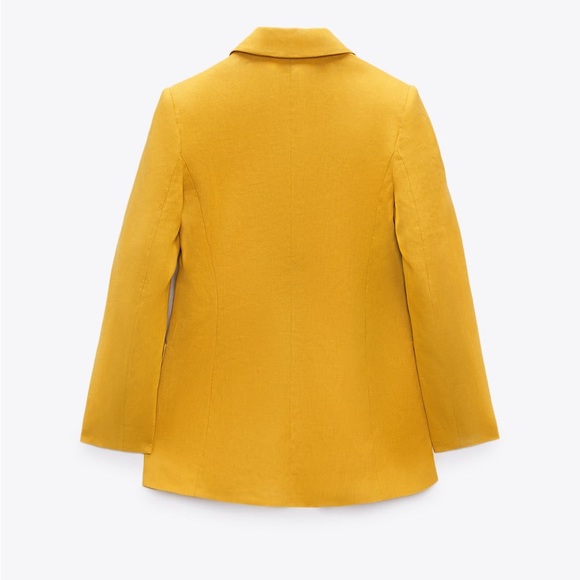 BNWT Zara Linen Blazer Sz S - Picture 6 of 7